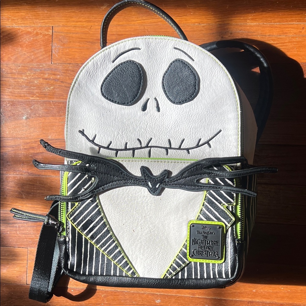 Loungefly Disney Black and White Nightmare Before Christmas Bag